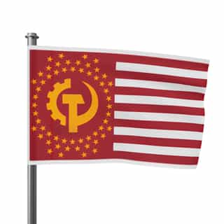 Flag of the Communist States of America Unique Gift for Collectors, Political Statement Banner, Retro Style Flag Decoration