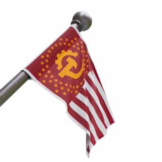 Flag of the Communist States of America Unique Gift for Collectors, Political Statement Banner, Retro Style Flag Decoration