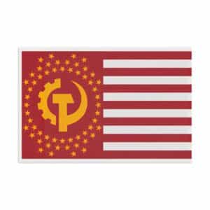Flag of the Communist States of America Unique Gift for Collectors, Political Statement Banner, Retro Style Flag Decoration