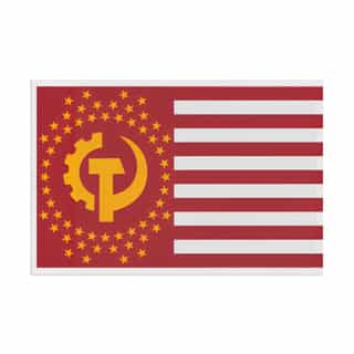 Flag of the Communist States of America Unique Gift for Collectors, Political Statement Banner, Retro Style Flag Decoration