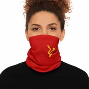 Vintage Red Soviet-Themed Lightweight Neck Gaiter | Unisex Fashion Accessory for Outdoor Activities, Festivals, Costumes, and Collectors